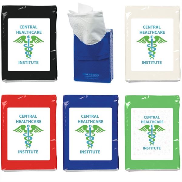 JH9010 Mini Tissue Packet With Custom Imprint 